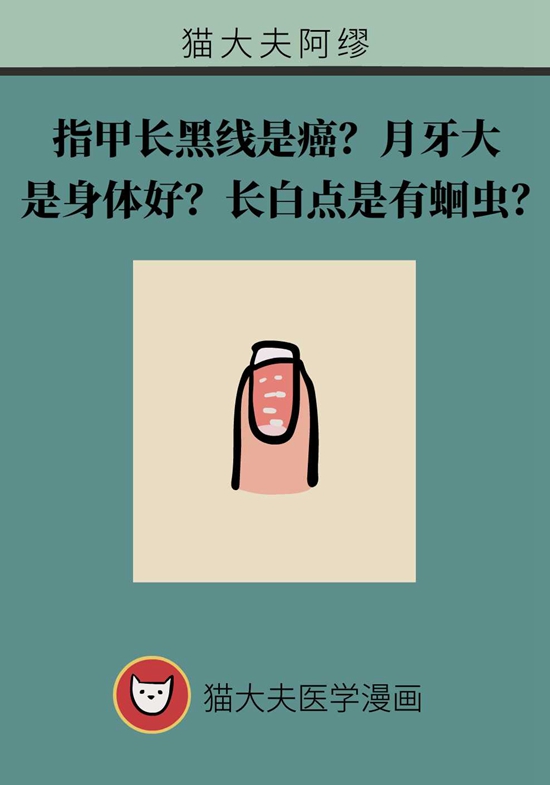 指甲长黑线、灰线是癌？了解两种原因